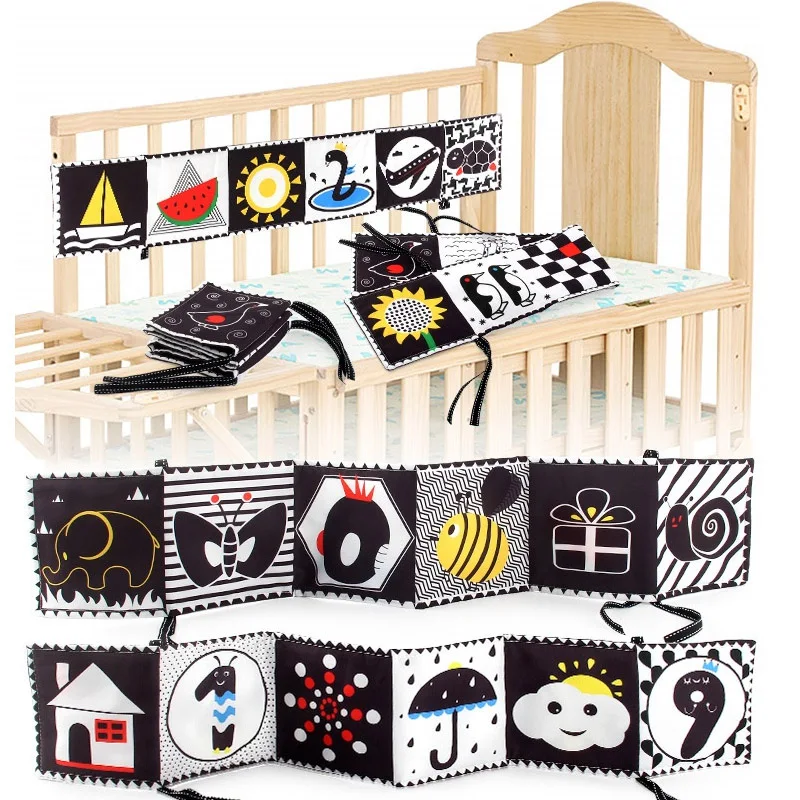 kf-S727b614e3ff946fab7b1badbff681fe6r-Sensory-Cloth-Book-High-Contrast-Baby-Toys-0-12-Months-Newborn-Crib-Toys-Black-and-White